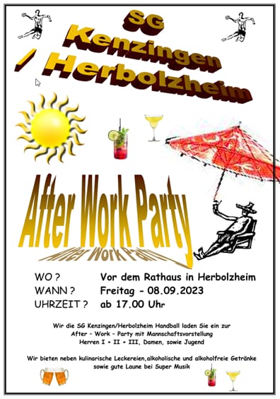 after work party 2023