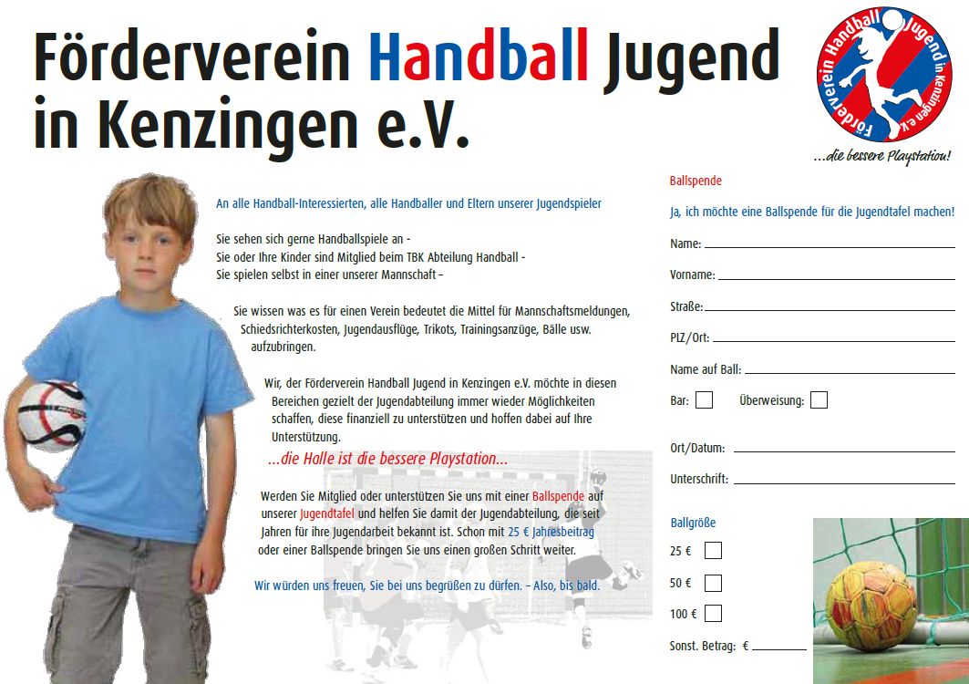 Jugendfoerderverein Ballspende